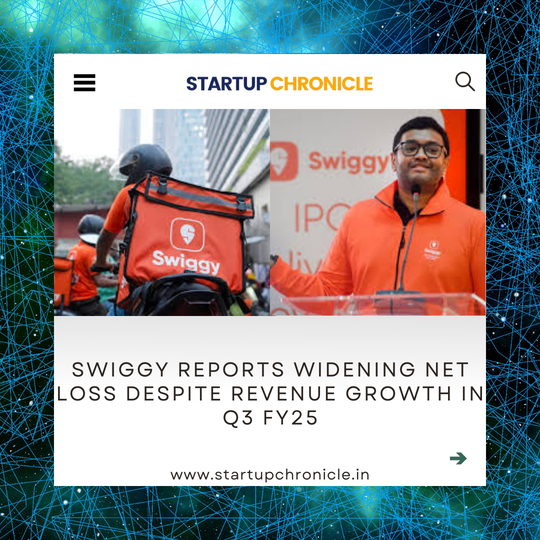 Swiggy Reports Widening Net Loss Despite Revenue Growth in Q3 FY25